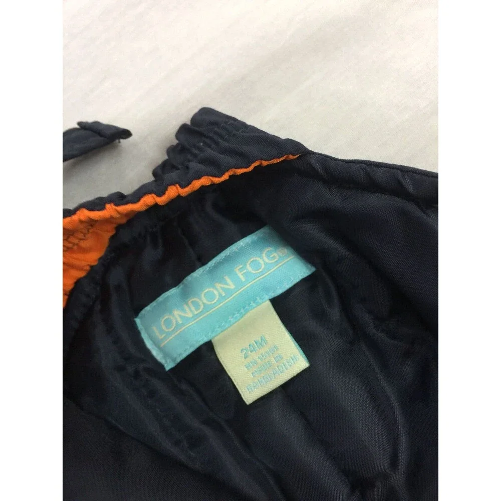 LONDON FOG BOYS GIRLS  NYLON SNOW SKI OVERALLS PANTS SIZE 24M